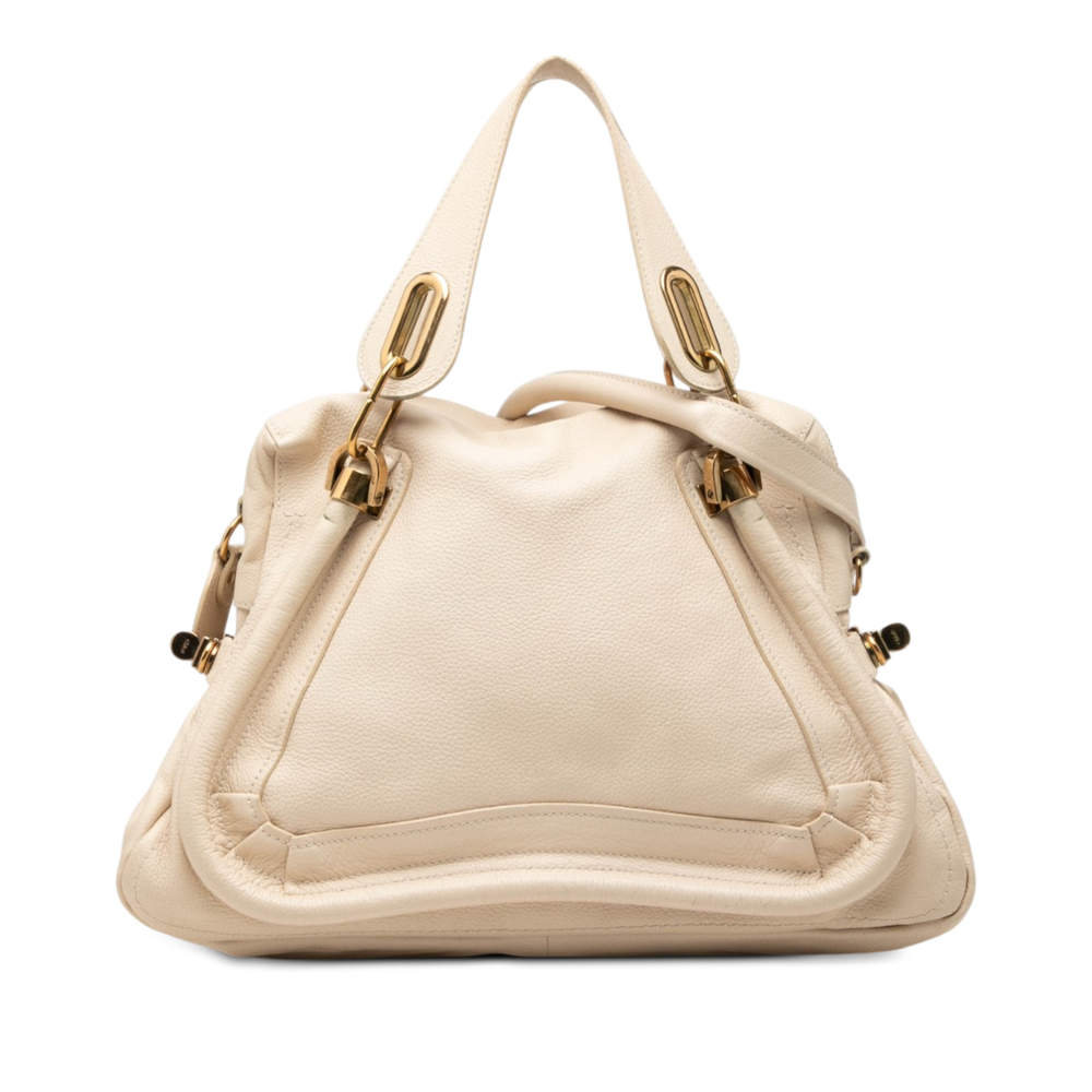Pre-Loved Chloé Medium Pebbled Leather Paraty Satchel